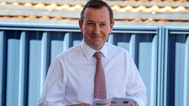 West Australian Premier Mark McGowan. Picture: Colin Murty