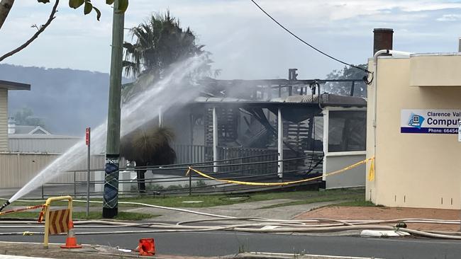 The gutted business. Picture: Odessa Blain.