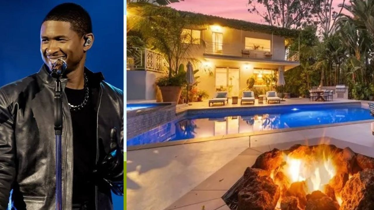 Usher gets quick offer on luxe $5.6m LA mansion. Picture: Getty Images; Realtor.com