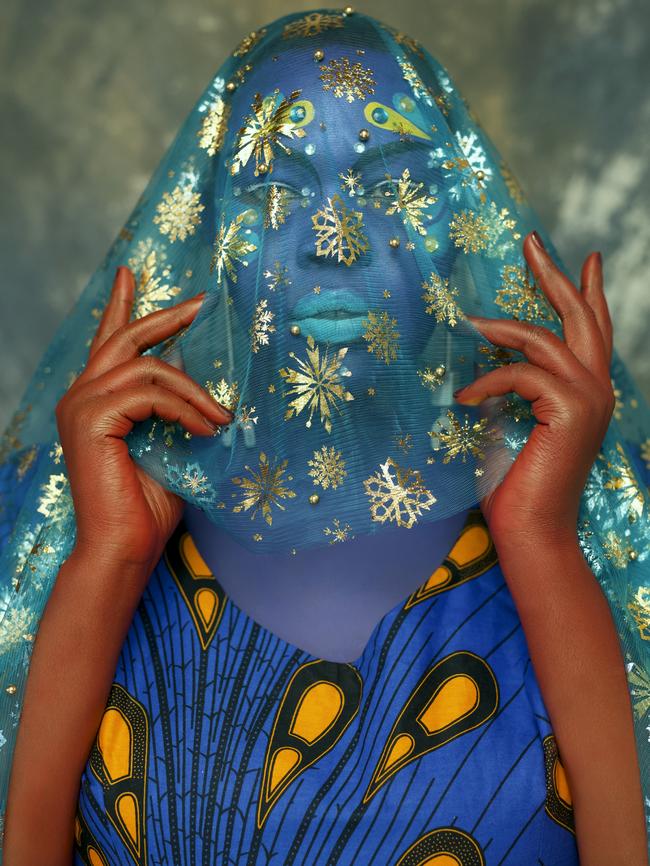 Atong Atem, 'Ruth with Veil', 2020, Ilford smooth pearl print, 150 x 100 cm unique edition; $4400 unframed. Image courtesy of the artist and [MARS]. 