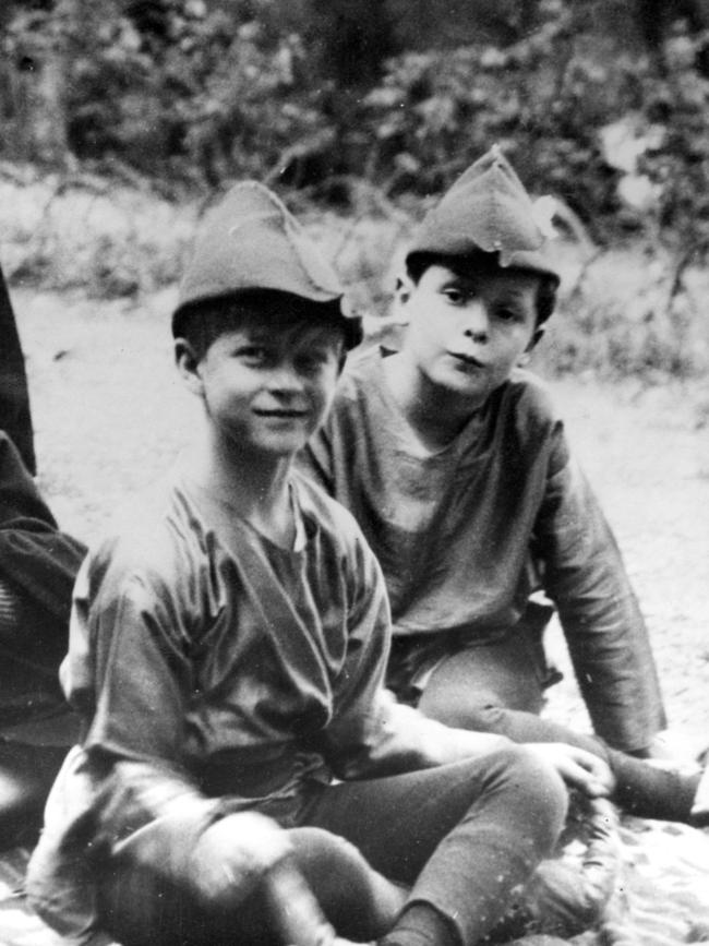 Philip, front, smiles for the camera as he takes part in a play at school in Paris – an image that belies the ongoing troubles in his childhood. At the age of nine, his mother was committed to a psychiatric clinic, and his father walked out, leaving him in the care of her relatives. His sisters, meanwhile, wed and moved to Germany. “The family broke up,” he was later quoted as saying. “My mother was ill, my sisters were married, my father was in the south of France. I just had to get on with it. You do. One does.” Picture: UPI