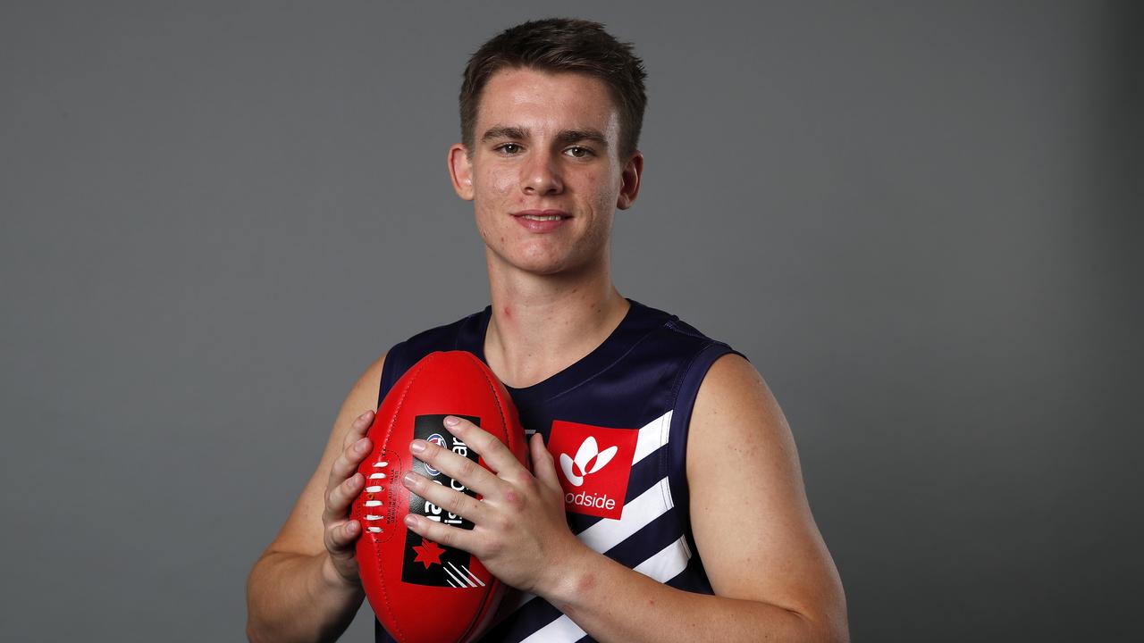 Caleb Serong is eyeing a pre-season debut for Fremantle.