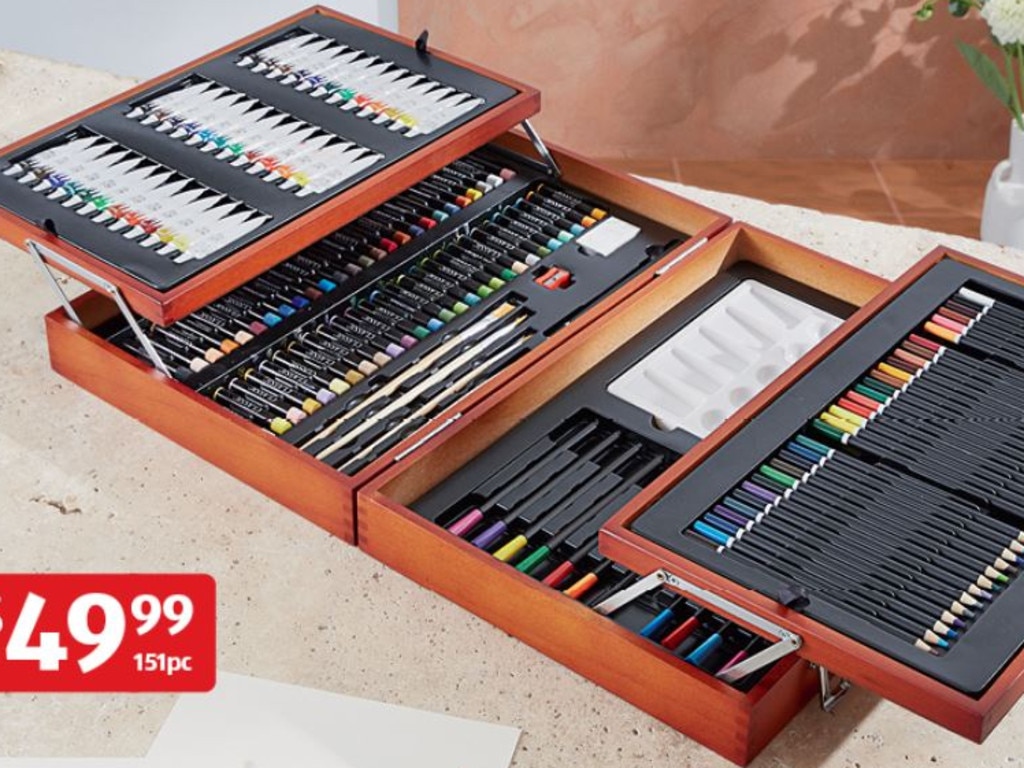 Aldi is set to release an art set priced at $49.99. Picture: Aldi