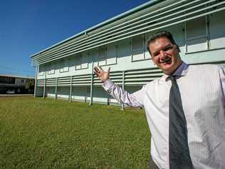 Developer Mark McGrath at the 46-bedroom old Aurizon and Queensland Rail accommodation at 16 Boddington St, Mackay. Picture: Navarone Farrell