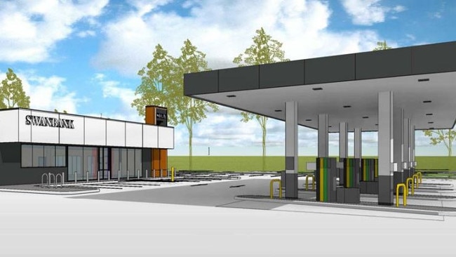 Swanbank Industrial Park Pty Ltd has submitted a development application to Ipswich City Council to construct a service station with three fast food outlets on a 9.3ha site at Swanbank.