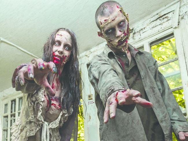 The production of ‘zombie’ cells doesn’t actually lead to the zombie’s pictured here. Picture: supplied by Adelaide Fringe