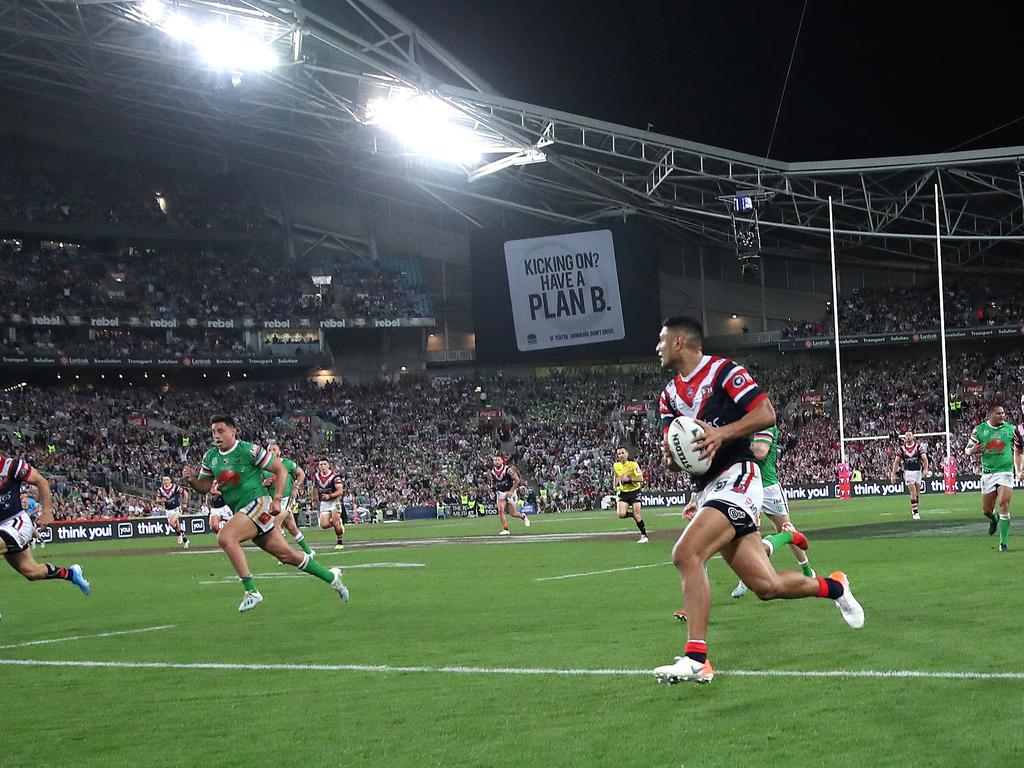 The atmosphere of the 2019 NRL grand final.