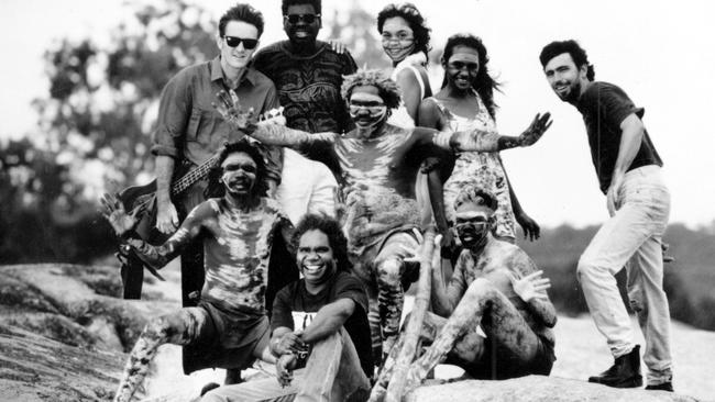 Yothu Yindi at the height of the band’s success in 1991.