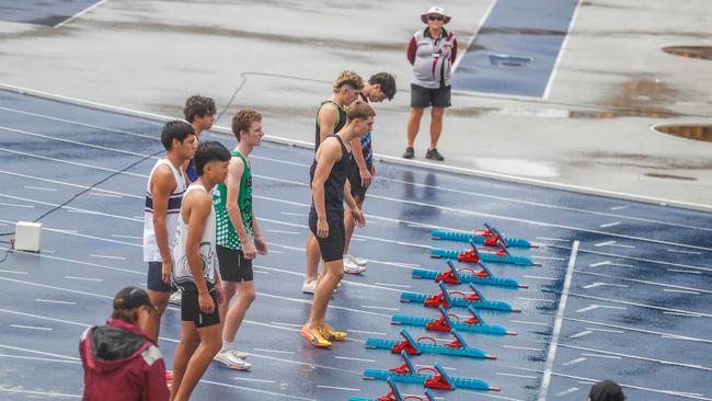 Action from the Queensland Athletics track and field championships at QSAC on Saturday March 15, 2025. Picture: Stephen Archer.