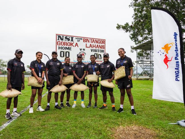 Local PNG rugby league players attend the inaugural NRL Bid Championships at Goroka, PNG on July 20, 2024. Picture: Mathias Yoba