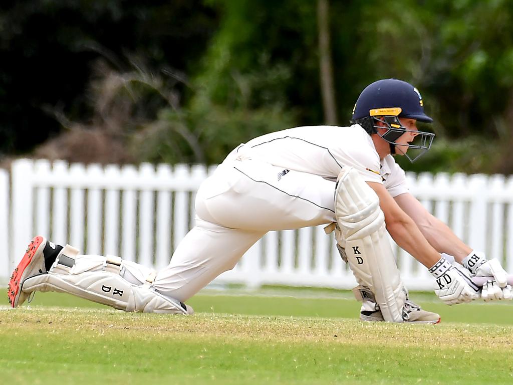 Valley batsman Josh Neill Sci-Fleet Motors club cricket competition between Valley and Norths Saturday October 1, 2022. Picture, John Gass