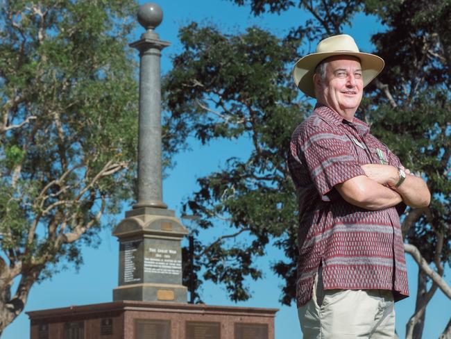 The Cenotaph turns 100 on April 24 this year. The RSL's Stephen Gloster .Picture Glenn Campbell