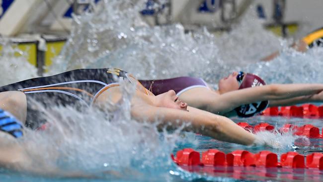 Action from the CASSSA swimming championships. Thursday March 10, 2022. Picture, John Gass