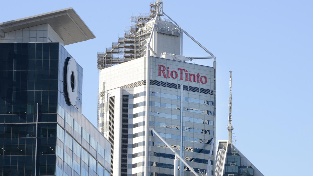 Rio Tinto reached a record high on Tuesday even as price for iron ore on the Singapore exchange fell to about $US132 a tonne. Picture: NCA NewsWire / Sharon Smith