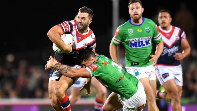 James Tedesco was thorn in the Raiders’ side all night.