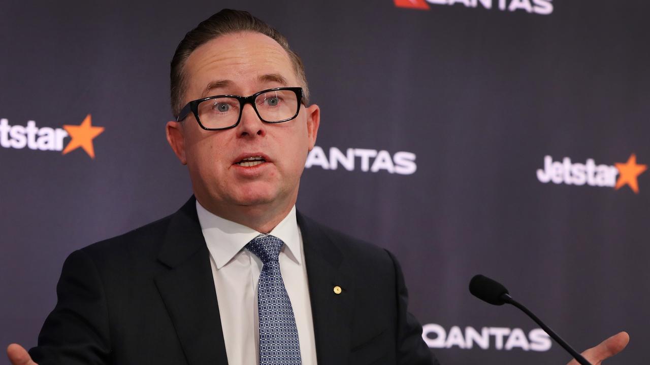 Qantas Group chief executive Alan Joyce. Picture: Lisa Maree Williams/Getty Images.