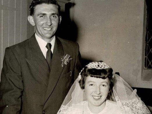 Samuel Darke on his wedding day in 1956. Mr Darke and his wife Betty raised four children.