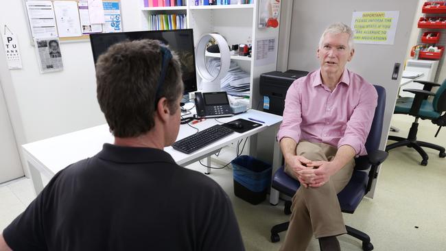 Speaking with a doctor can help men connect feelings of stress and anxiety with their emotional state. Picture: John Feder/The Australian.