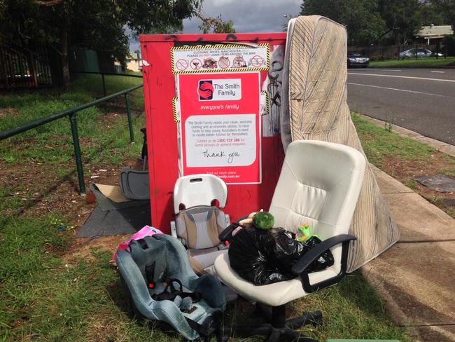 The dumping is costing charities millions in clean-up fees.