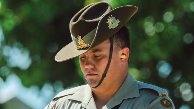 ADF Catafalq party during the 80th anniversary of the Bombing of Darwin at Darwins Esplanade.Picture: Glenn Campbell