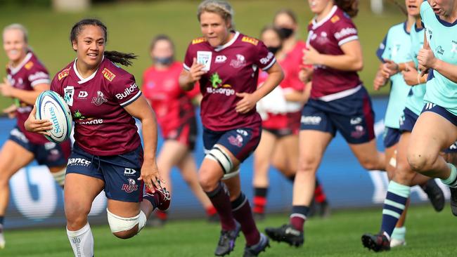 Destiny Brill having fun playing for the Red. (Photo by Kelly Defina/Getty Images)