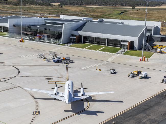 Wellcamp Brisbane West Airport at Toowoomba took just 18-months to build. Picture: Glenn Hunt