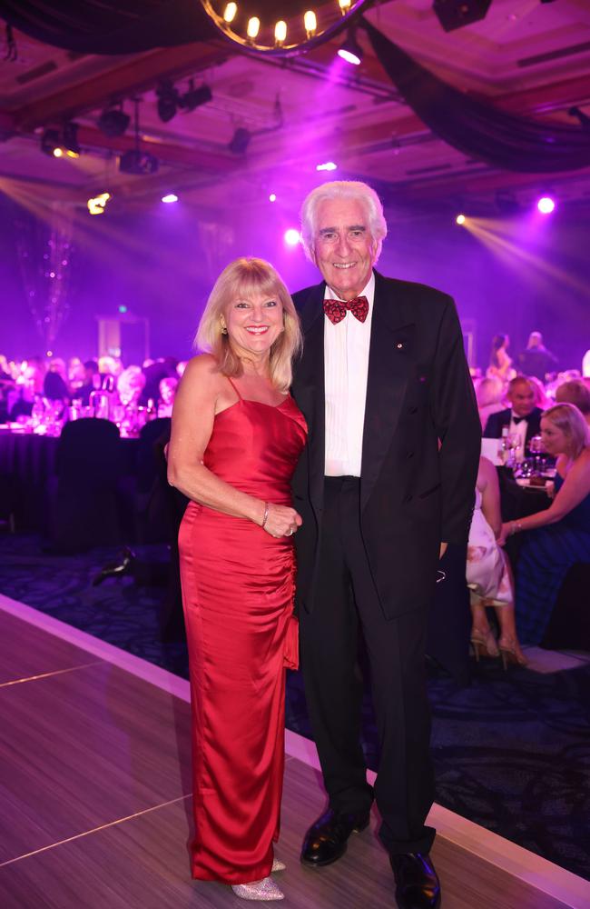 Donna Gates and John Menzies at the Gold Coast Business Excellence Awards Black-tie Gala 2023 at The Star Gold Coast. Picture: Portia Large