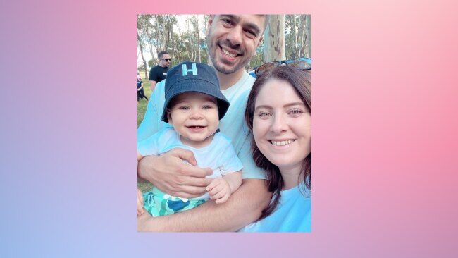 Hugo with his mum Anna and dad Patrick. Source: Supplied