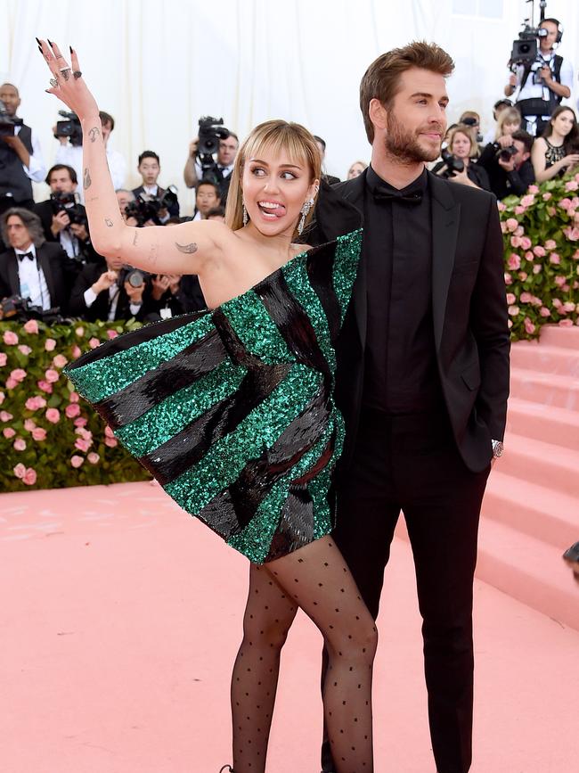 Miley Cyrus and Liam Hemsworth. Picture: Getty Images