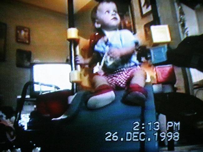 Infant Laura Folbigg on Boxing Day 1998 