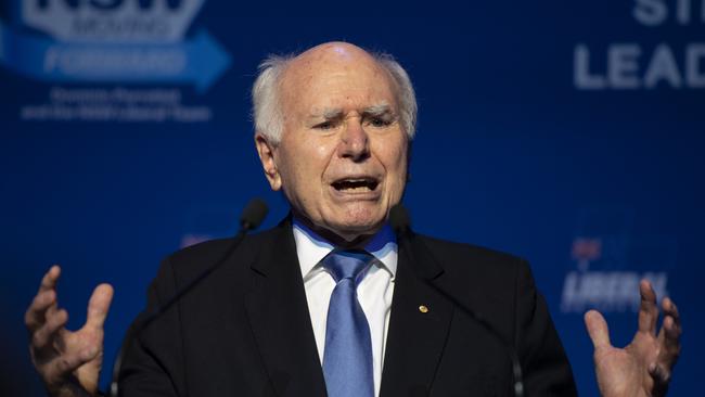 Former Prime Minister John Howard says the voice will be divisive. Picture: NCA NewsWire / Monique Harmer