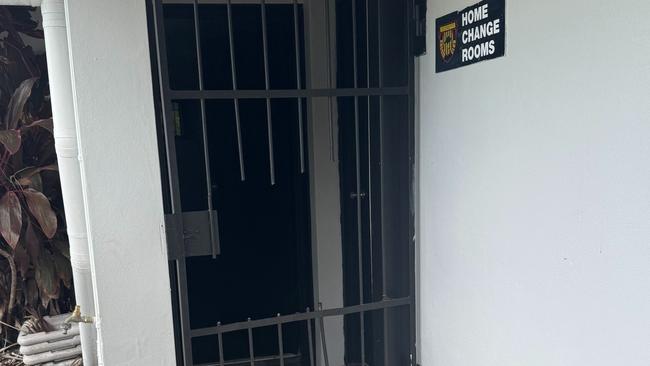 The clubhouse of Mudgeeraba soccer club was broken into on February 12 - with the club suspecting someone who knew the premises well. Picture: Facebook/Mudgeeraba soccer club.