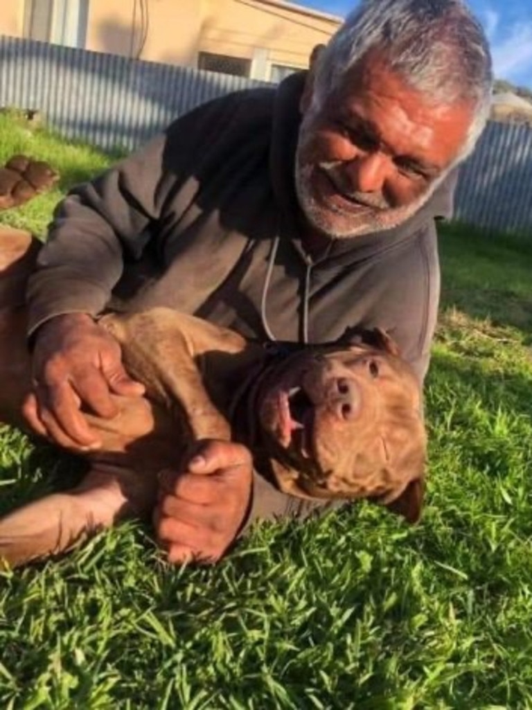 Charlene’s father with Colicchie. Pictures: Supplied