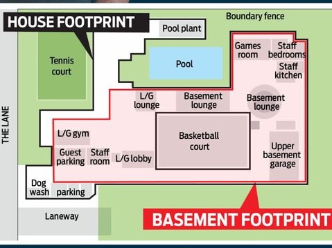 The layout of Craven's mansion.