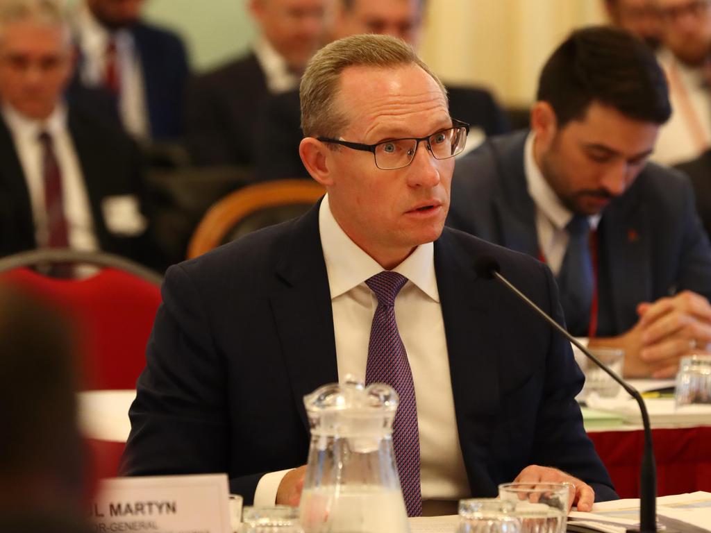 Minister for Energy, Renewables and Hydrogen and Minister for Public Works and Procurement Mick de Brenni appearing at the Queensland Estimates hearings. Tuesday 8th August 2023 Picture David Clark