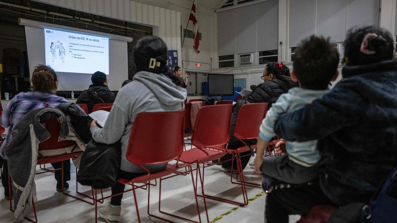 The Amica Center for Immigrant Rights session in Washington DC. Picture: Andrew Caballero-Reynolds/AFP