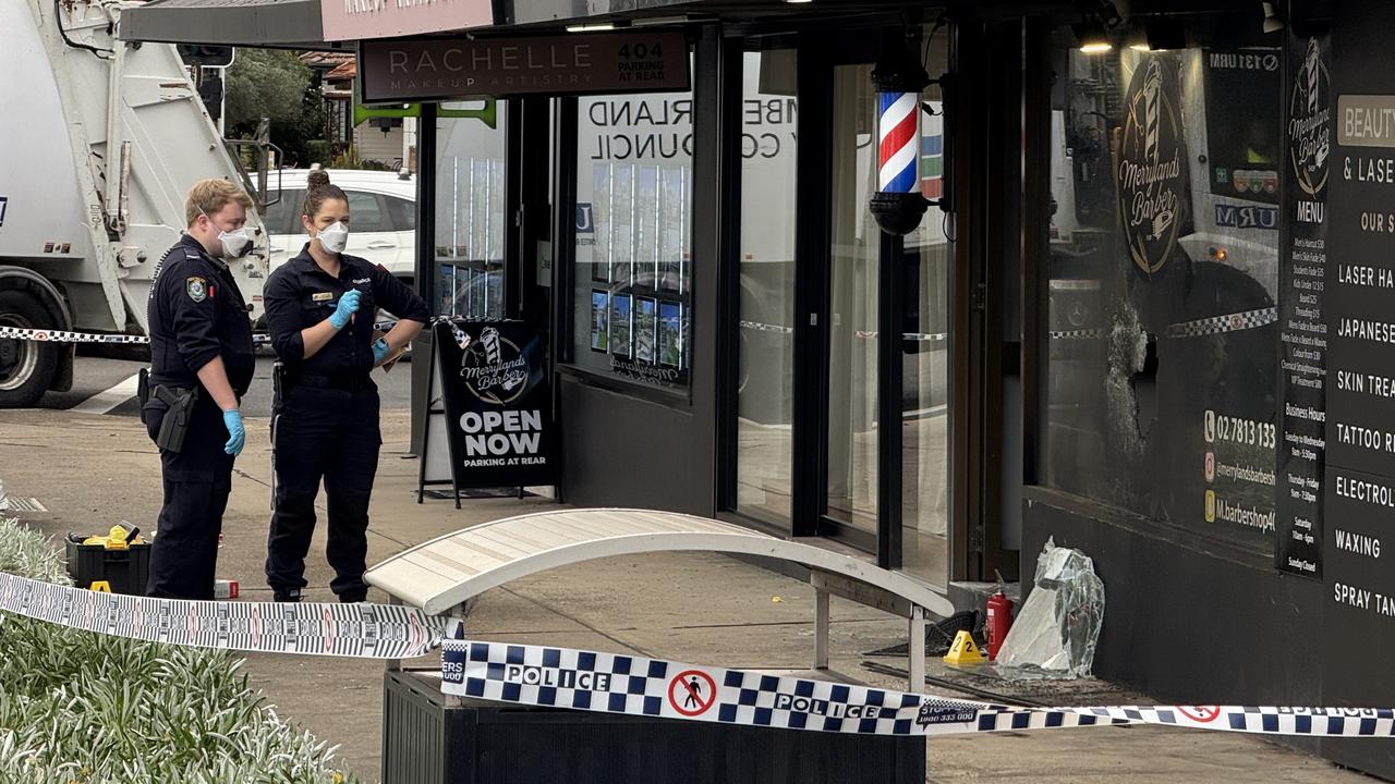Moment man sets himself on fire in botched arson attack