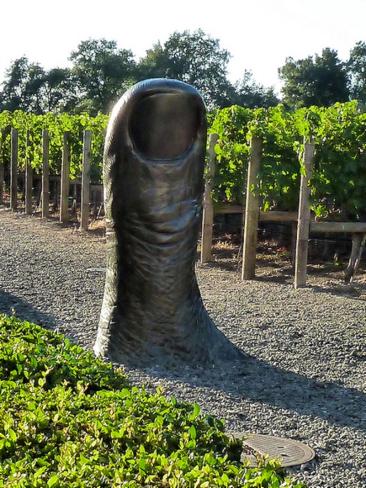 Thumbs up at Clos Pegase Winery too. Picture: Flickr Bill Stanley