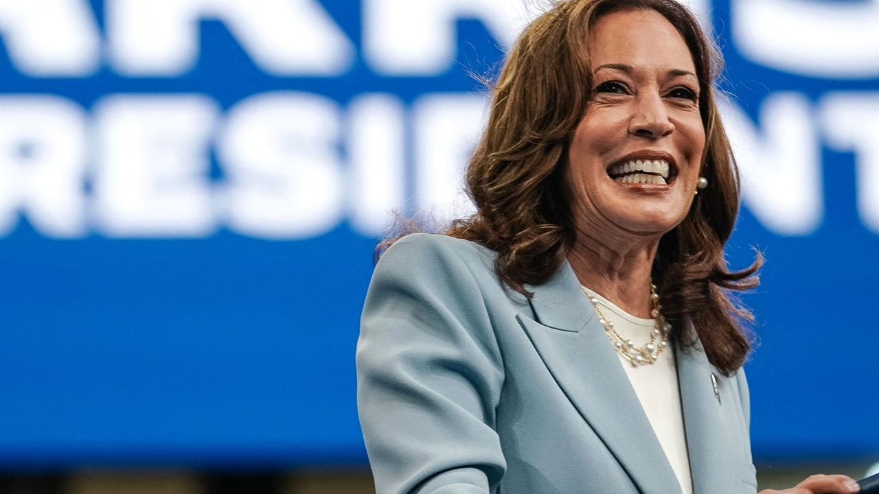 Kamala Harris in real life. Picture: Elijah Nouvelage/AFP