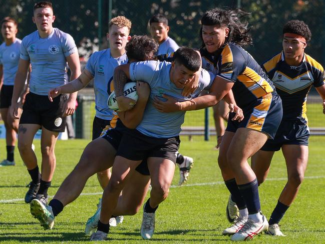 Central Coast’s Devonte Vaotu’ua proves hard to stop. Pic: Justion Lloyd.