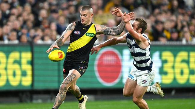 Dustin Martin was dominant for the Tigers with a game-high 4 goals. (Photo by Quinn Rooney/Getty Images)