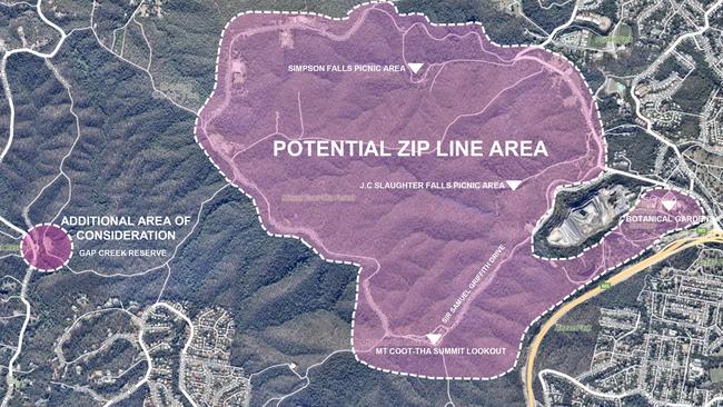 Council has asked for expressions of interest to help develop the zipline ride.