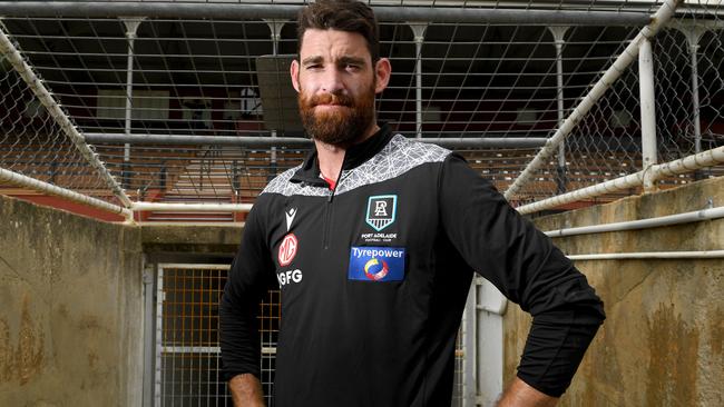 Port Adelaide’s Tyson Goldsack starred against West Adelaide. Picture: Tricia Watkinson