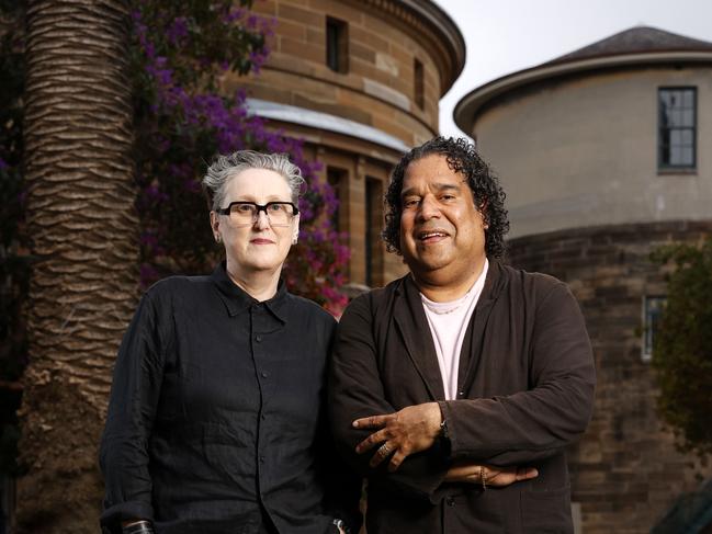 . Dr Liz Bradshaw and John Waight at the Qtopia Sydney event held at the National Art School in Darlinghurst. Picture: Jonathan Ng