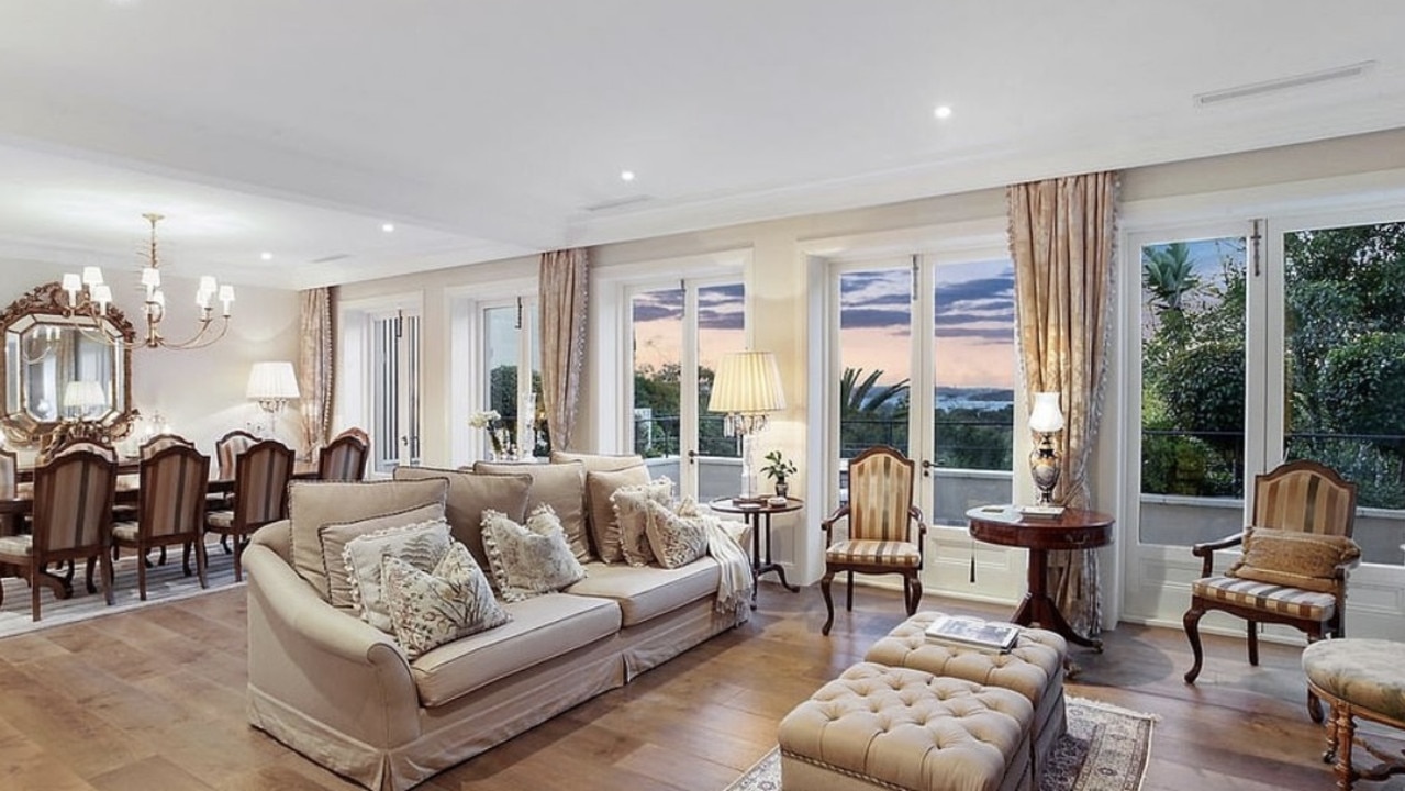 The living room and dining area. Picture: Ray White Double Bay