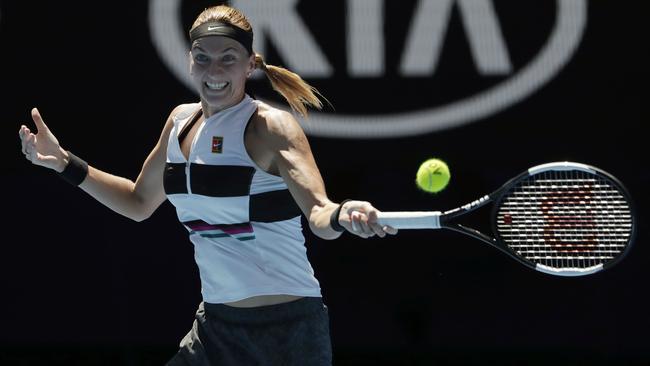 Kvitova’s power was too much for Collins to handle. Picture: AAP