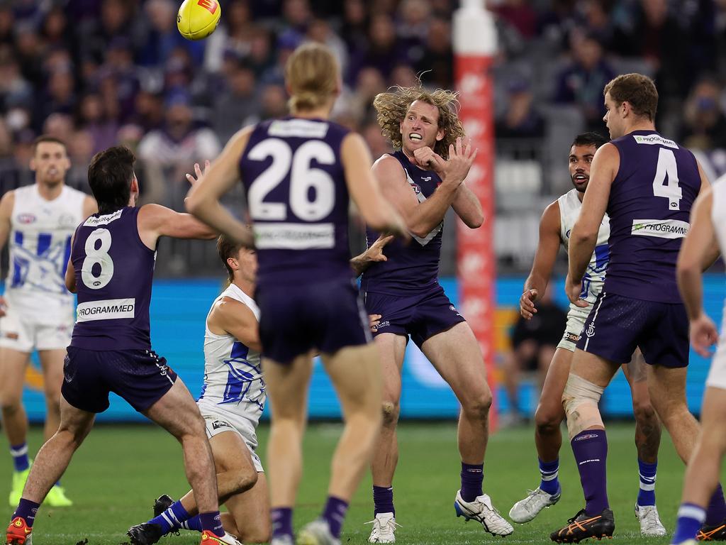 Fremantle have one of the best backlines in the AFL, and every player has a part to play. Picture: Paul Kane/Getty Images