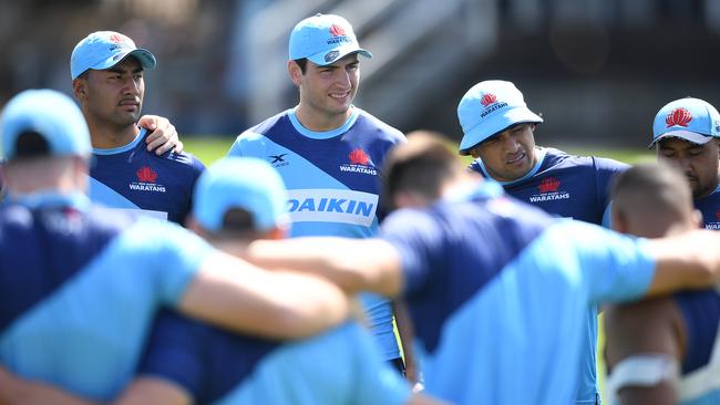 Waratahs captain Rob Simmons during a NSW Waratahs training session in Sydney, Wednesday, January 22, 2020. (AAP Image/Joel Carrett) NO ARCHIVING