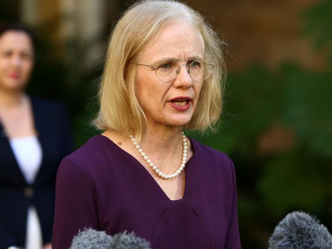 Queensland Chief Medical officer Jeanette Young. Picture: AAP.