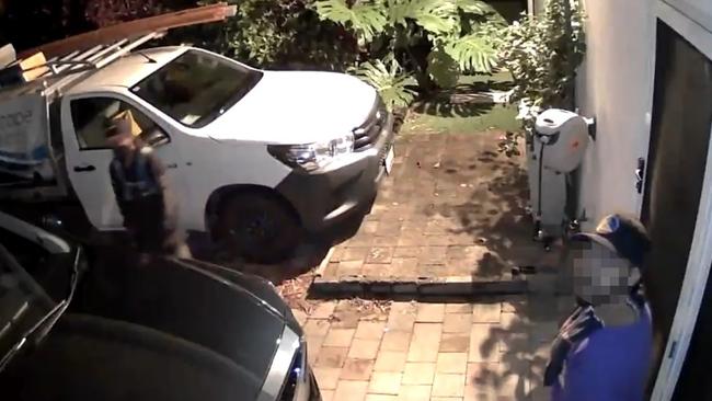 Alleged thieves caught on camera in Brinsmead earlier this year. Picture: Supplied